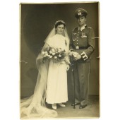 Unteroffizier di fanteria nel giorno del suo matrimonio